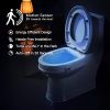 1pc 16 Colors Toilet Light, Human Motion Sensor Night Light, Bathroom Accessories