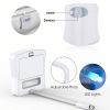 1pc 16 Colors Toilet Light, Human Motion Sensor Night Light, Bathroom Accessories