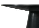 Jasper Ebony Black 5 Piece 47" Wide Contemporary Round Dining Table Set with Black Finish Chairs