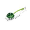 Green Leaf Cooking Spoon Vegetables Fruit Salad Baking Bread Universal Spoon For Camping