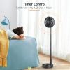 8-Inch Foldaway Oscillating Fan with Remote Control;  7200mAh Rechargeable Battery Operated