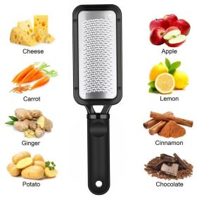 Handheld Cheese Grater Lemon Zester Ginger Fine Shredder Scraper Rasp File Tool (default: default)